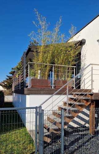 Terrasse bois à Rixheim