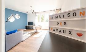 Rénovation d'appartement - salon rénové 1 - Cholet 49