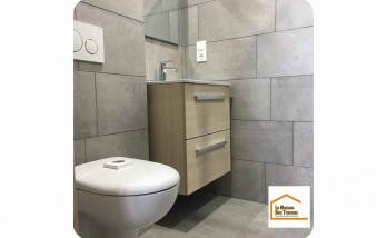 Rénovation complète d'une salle de bains à jullouville (50610).