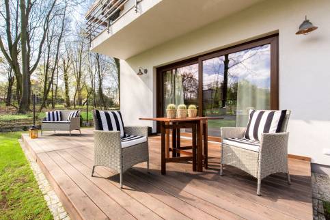 Extension de maison baie vitrée