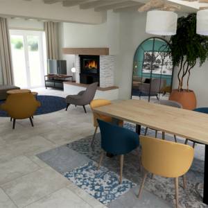 Décoration d'un salon / salle à manger - ingrid martin - La Maison Des Architectes