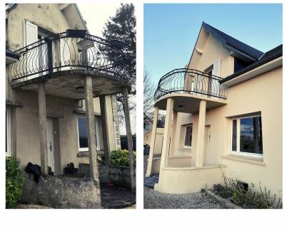 Rénovation des murs extérieur d'une maison