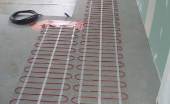 Pose d'un chauffage au sol électrique pour le SPA à SEILLAC (41)