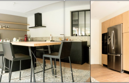 Cuisine avec ilot central