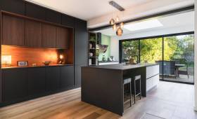 Rénovation de la pièce de vie cuisine et salon à Vertou (44120)