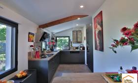 Aménagement de cuisine dans un ancien corps de ferme transformé en habitation - Machecoul-Saint-Même 44270