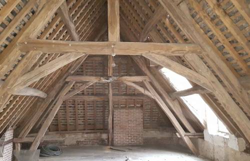 Les combles avant les travaux de rénovation