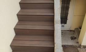 escalier beton recouvert lames 