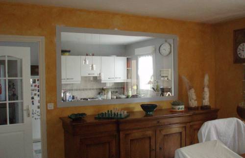 Châssis vitré PVC vu depuis le séjour à VILLEBAROU (41)