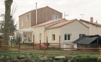 Surélévation de maison à Vertou pour créer un espace nuit (44120) - vue extérieur