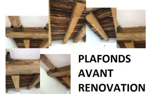 Plafond 'époque avant rénovation (Yerres 91330)