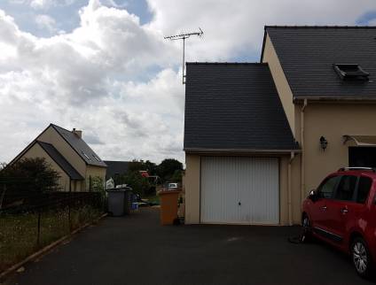 Avant travaux de maçonnerie et de construction du garage