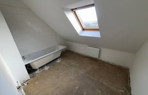 Pose du revêtement du sol - étape 1