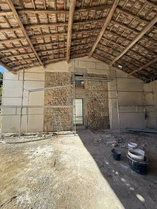 Travaux de rénovation de façade ancienne - Alixan 26300