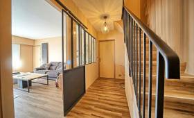 Couloir APRES Verriere porte coulissante DUplex Montgeron