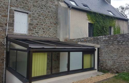 Véranda aluminium neuve à Saint-Malo