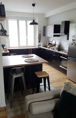 cuisine noir mat