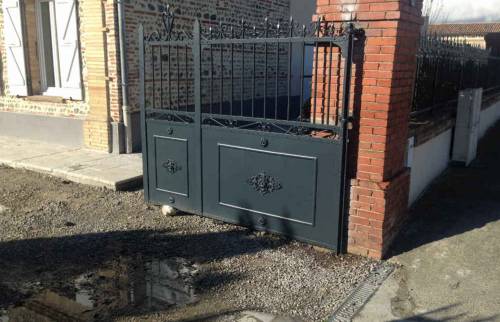 Pose du nouveau portail