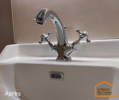 Zoom mitigeur lavabo