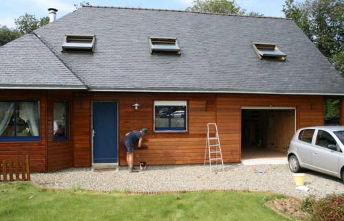 Installation d'un bardage bois Yvelines ( 78)