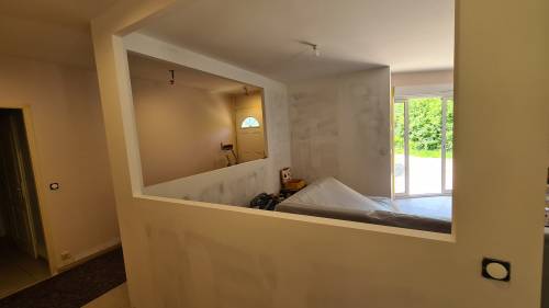 Travaux en cours (vue entrée)