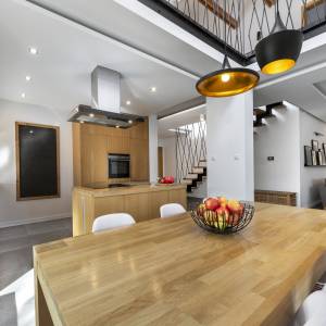 Création d’un espace de vie (cuisine/salon)