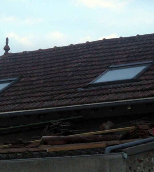 La toiture avant rénovation