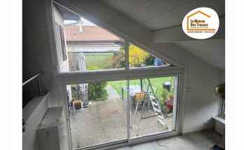  menuiseries Valleiry, menuiseries Vulbens, menuiseries Cranves-Sales, menuiseries Reignier-Esery, rénovation ouverture maison, remplacement baie vitrée maison, La Maison des Travaux Geneve