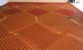Calepinage installation tuyaux plancher chauffant hydraulique (91)