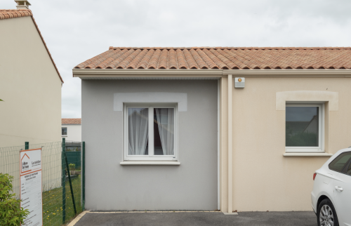 Garage vue de la rue