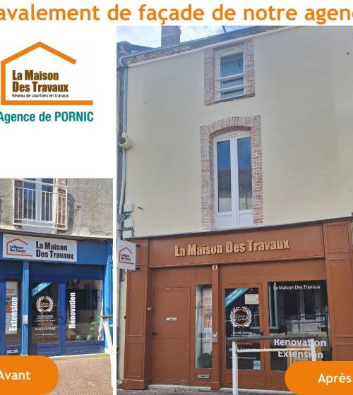 Ravalement de façade La Maison Des Travaux Pornic 44210
