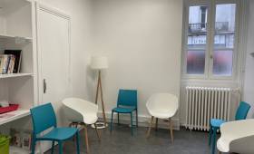 La salle d'attente après travaux 