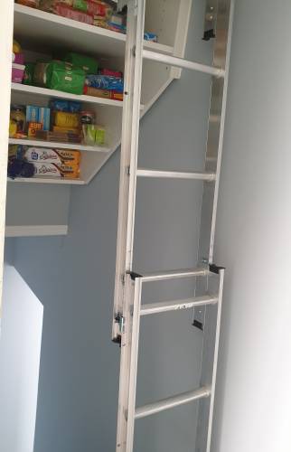 Vue de l'escalier escamotable