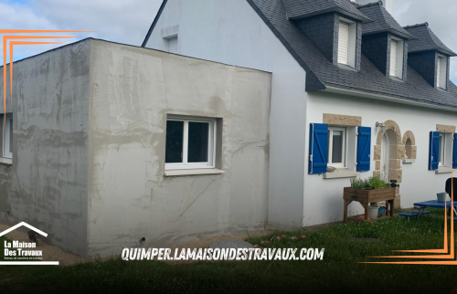 avant crépis de l'extension en pays Fouesnantais 