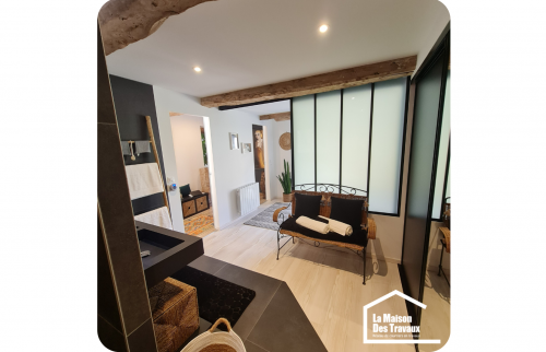 Transformation d'un garage en suite parentale sur Caumont-sur-Aure 14240, par La Maison Des Travaux !