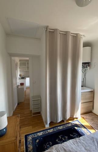 Aménagement d'un cabinet de toilette dans la chambre du T2 - Nantes 44