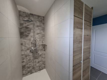Rénovation de salle de bain avec douche ouverte - Ambérieu-en-Bugey 01500