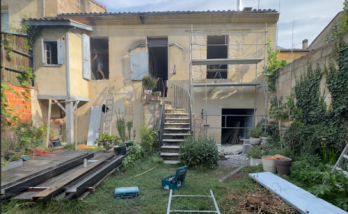 Rénovation d'une maison mitoyenne avec jardin dans Bordeaux Centre