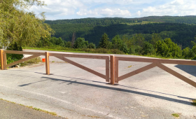 Création d'un portail en bois - Morbier