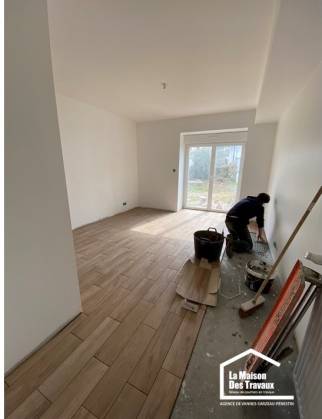 Rénovation de salon La Maison Des Travaux Vannes Sarzeau Pénestin