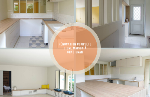 Rénovation complète d'une maison à Gradignan 