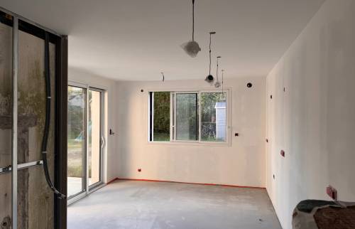 Création d'une extension à Saint-Sébastien-sur-Loire - travaux en cours