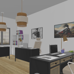 Bureaux professionnels à Pierrefitte conçus par Tatiana MARQUES