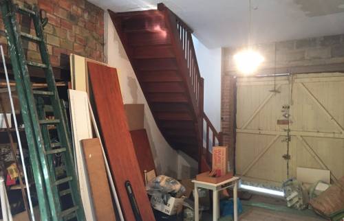 Garage transformé en cuisine Le Chesnay