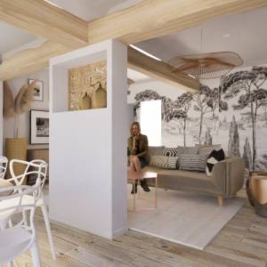 Rénovation de salon en pierre naturelle à Lézignan-Corbières - Fabienne Tricoire
