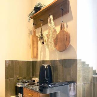 Nouvelle cuisine rénovée avec crédence en carrelage Zellige - Roussay 49