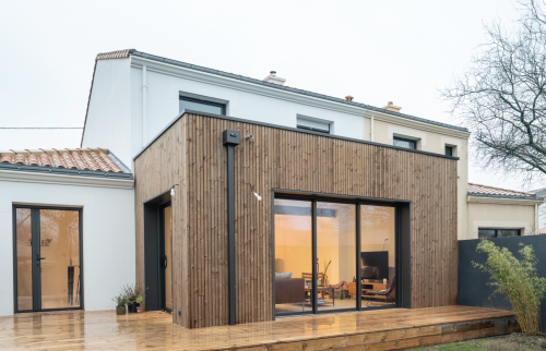 Extension de maison pour créer un salon séjour spacieux à Vertou