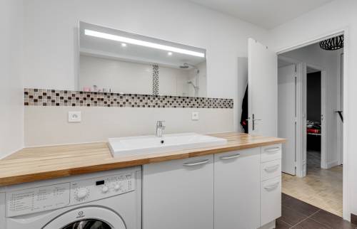 Le lavabo et plan de travail