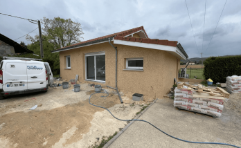 Garage après transformation en espace habitable - Viriville 38980