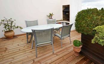 Terrasse en lames composites